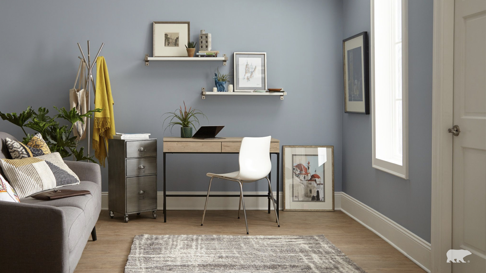 Serene Grey Minimalist Haven