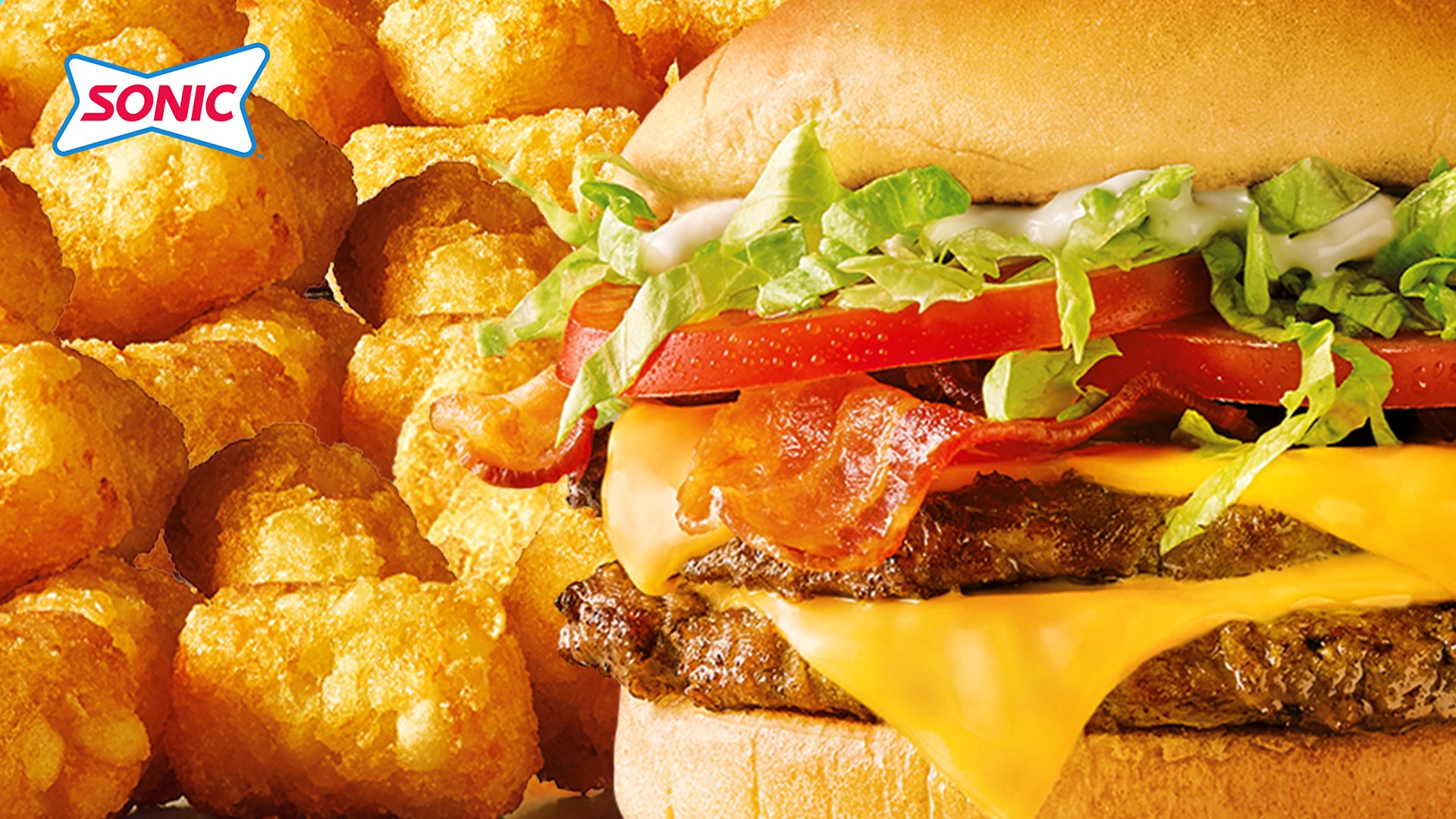 Sizzling Burger Close-Up