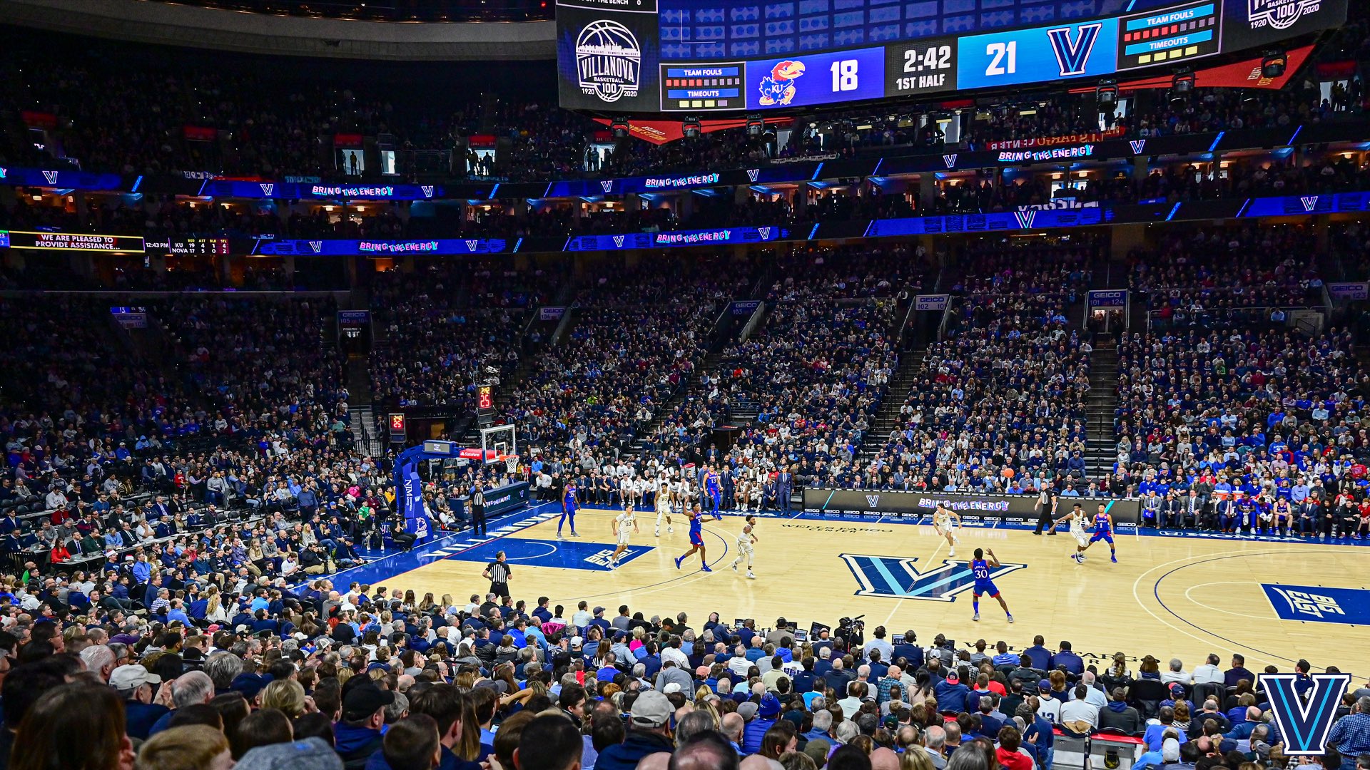 Courtside Basketball Action