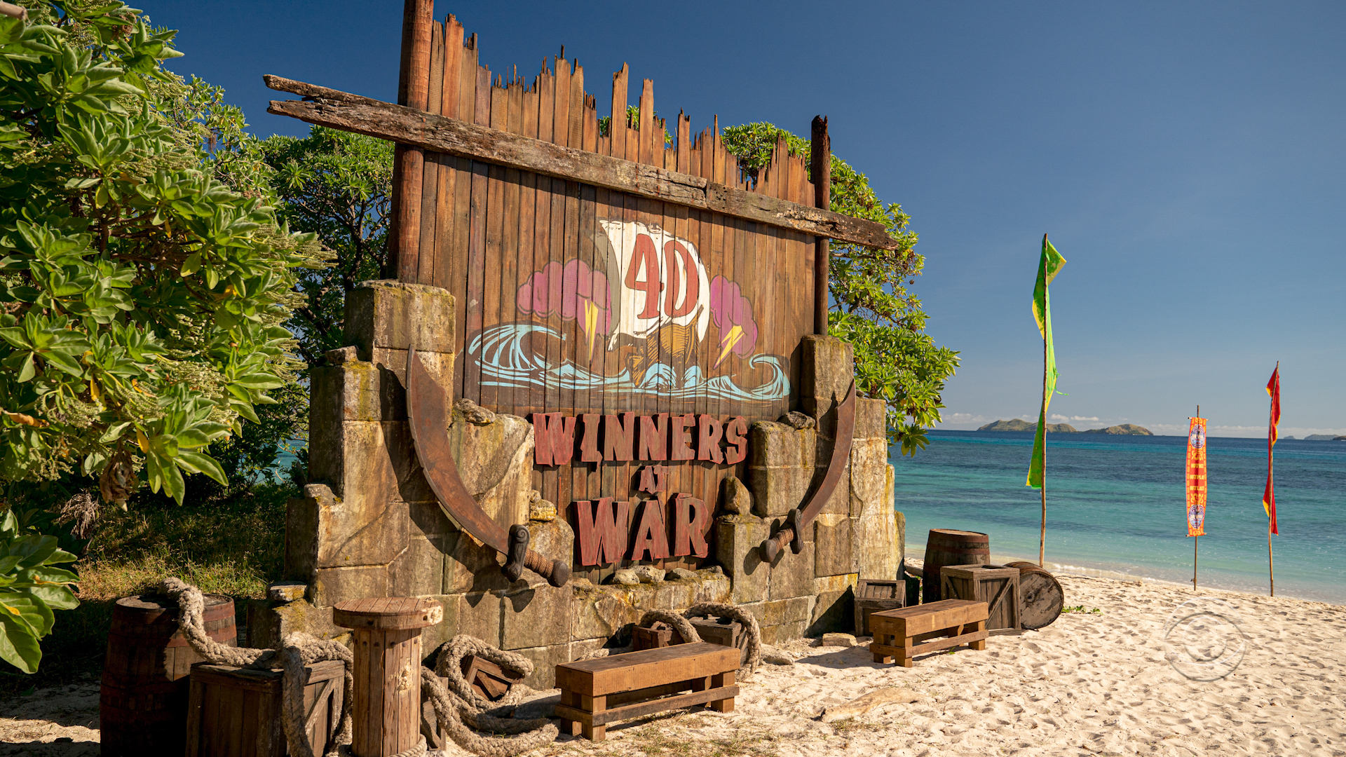 Golden Shore Sunset Sign