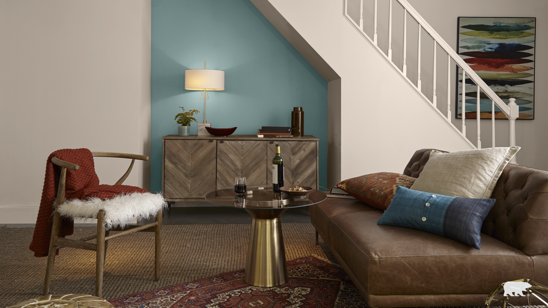 Leather & Neutrals Home Office