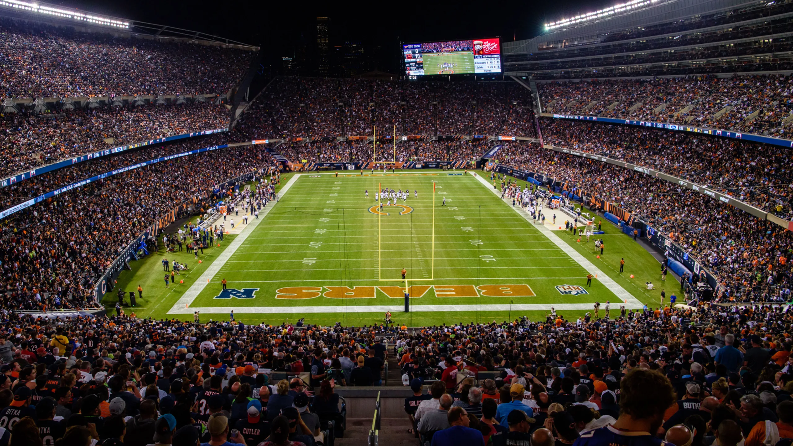 Bears Gameday Aerial
